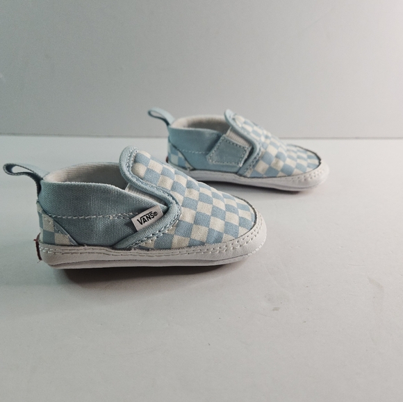 Infant Vans size 3. Light blue checkered. - Picture 6 of 8